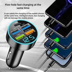 Digital Car Charger Ultra Fast 66W Cell Phone Charging