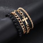 4 PCS Men Bracelet Male Jewelry Gifts Accessories Ornament