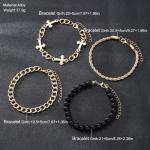 4 PCS Men Bracelet Male Jewelry Gifts Accessories Ornament